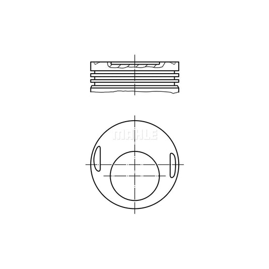 MAHLE ORIGINAL 002 69 11 Piston 96,0 mm, without cooling duct