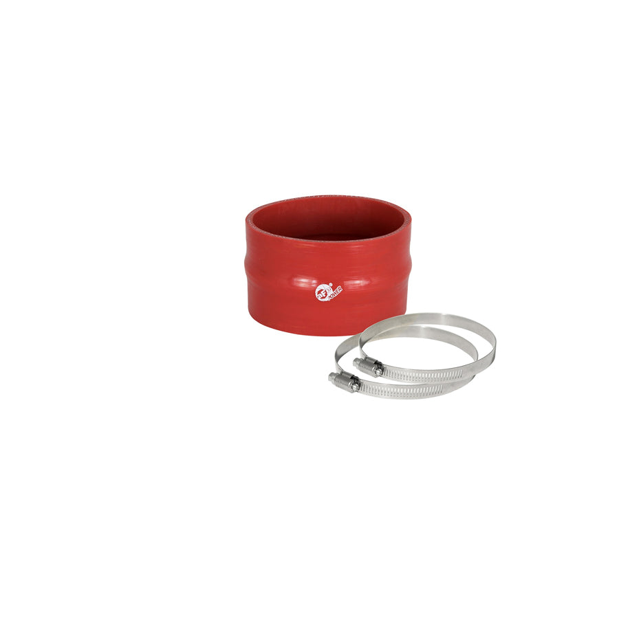 aFe 59-00060 (3-1/2 IN ID x 2-1/4 IN L) Straight Coupler w/ Hump - Red Replacement Coupling Kit | Duco Car Parts UK Car Parts