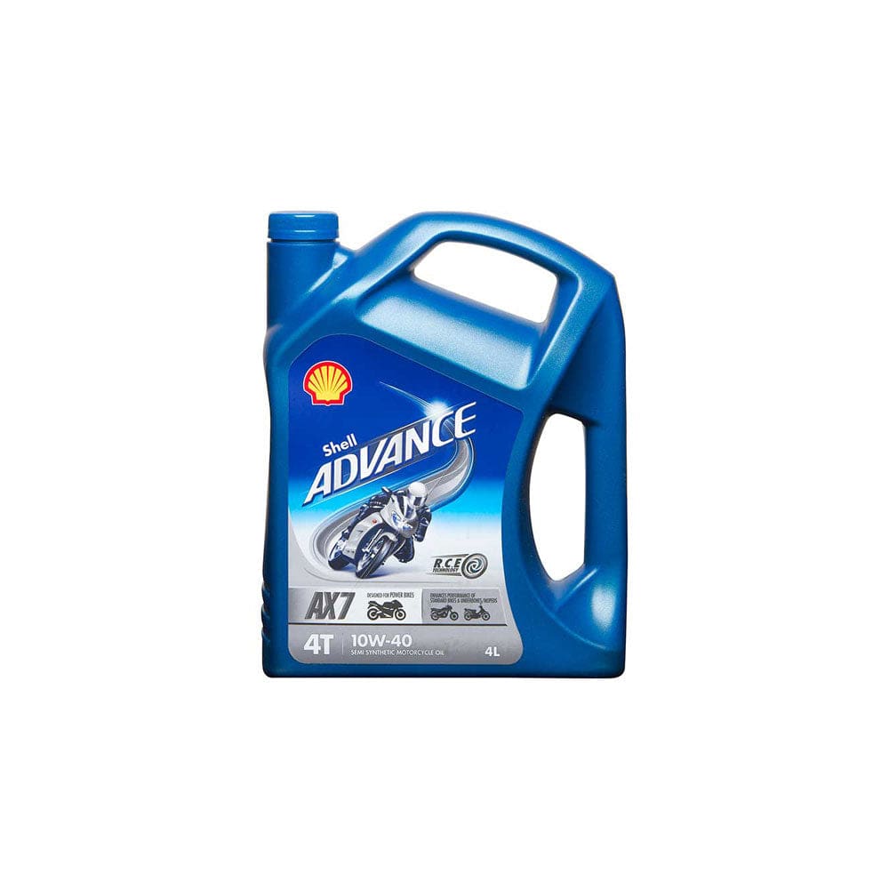 Shell Advance 4T 10W-40 AX7 Motorcycle 4 Stroke - 4Ltr Engine Oil Duco Car Parts UK ML Car Parts