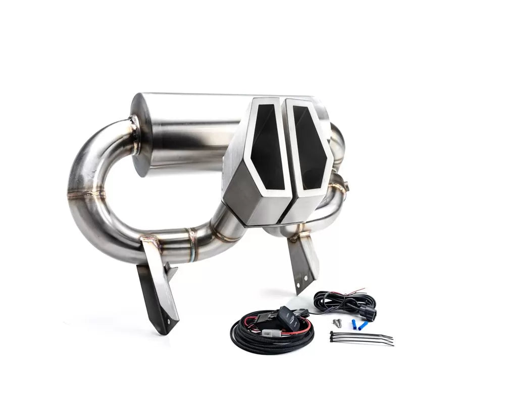 Agency Power AP-BRP-X3-170 Valvetronic Exhaust System Silver Tips Can-Am Maverick X3 Turbo 2017-2023 | Duco Car Parts UK Car Parts