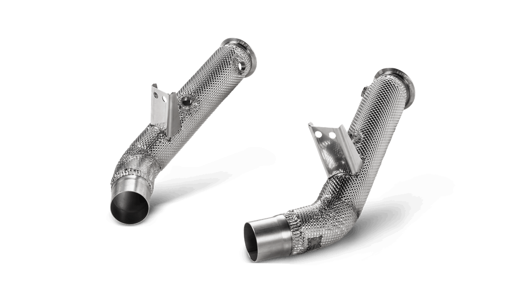 Akrapovic Alfa Romeo Giulia Quadrifoglio Catless Downpipes - Duco Car Parts UK