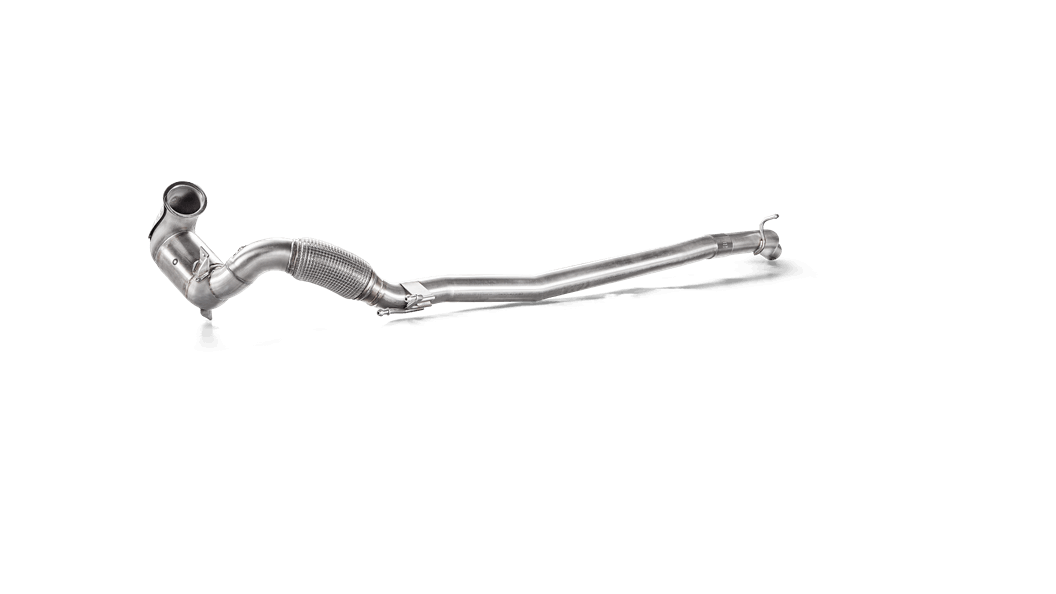 Akrapovic Audi VW 8V.5 MK7.5 Stainless Steel Downpipe & Link Pipe (S3 & Golf R) - Duco Car Parts UK