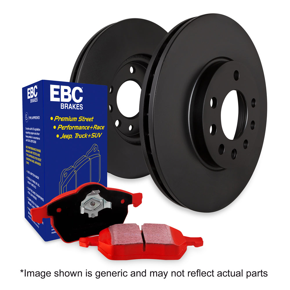EBC Mercedes-Benz W/S/C204 W/S212 C218 Redstuff 3000 Series Rear Sport Brake Pads & Premium OE Replacement Front Discs - TRW Caliper | Duco Car Parts UK