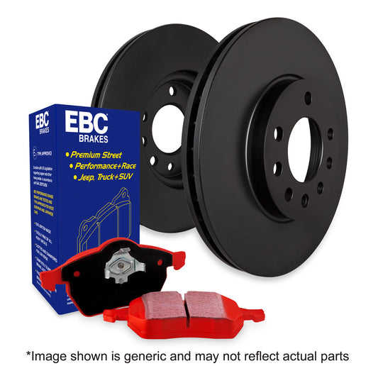 EBC Mercedes-Benz W/S/C204 W/S212 C218 Redstuff 3000 Series Rear Sport Brake Pads & Premium OE Replacement Front Discs - TRW Caliper | Duco Car Parts UK