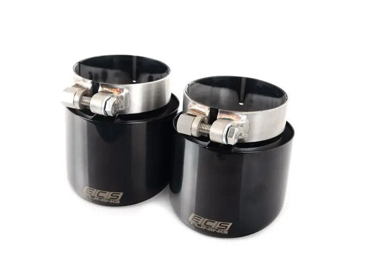 ECS VW MK7.5 Golf GTI 4" OE Fit Black Chrome Exhaust Tips - Pair - ML Performance UK