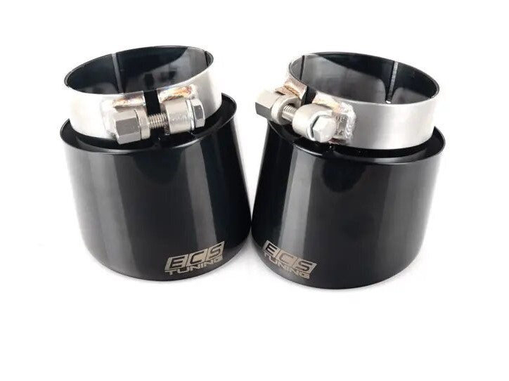 ECS VW MK7.5 Golf GTI 4" OE Fit Black Chrome Exhaust Tips - Pair - ML Performance UK