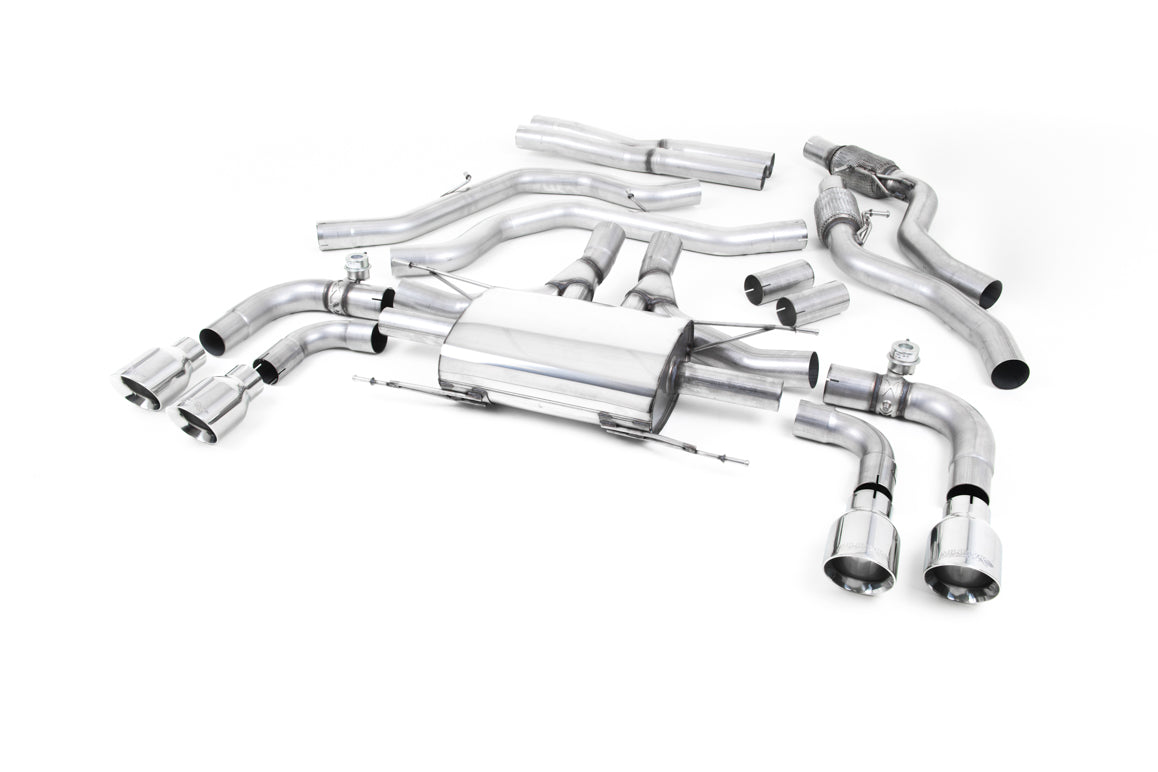 MillTek Alfa Romeo Giulia Quadrifoglio 2.9 V6 Bi-Turbo Cat-Back Exhaust (Non OPF/GPF Models)