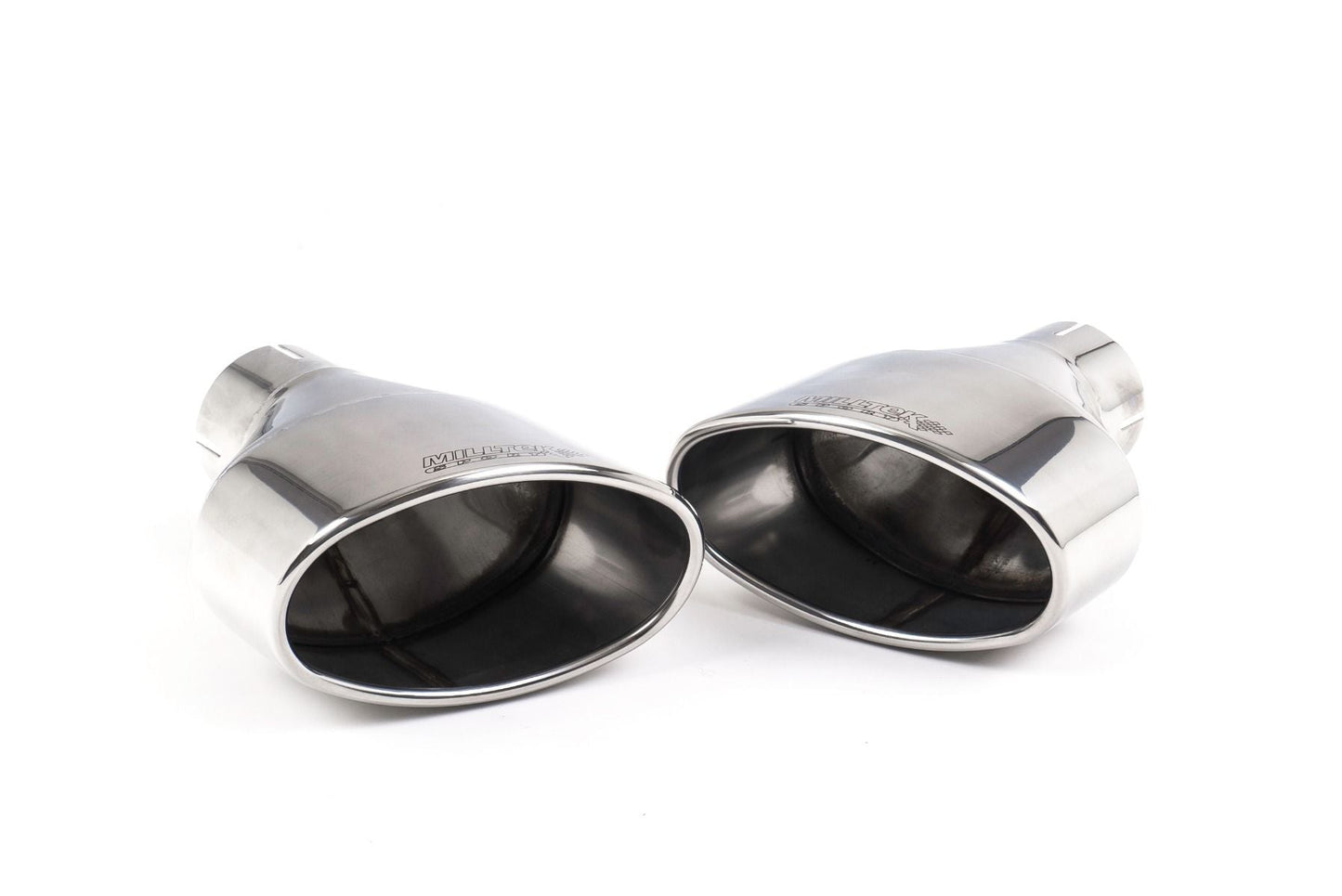 MillTek Audi 8V 8S B9 Single Outlet Oval Trim Exhaust Tips (RS3, RS4, RS5 & TTRS)
