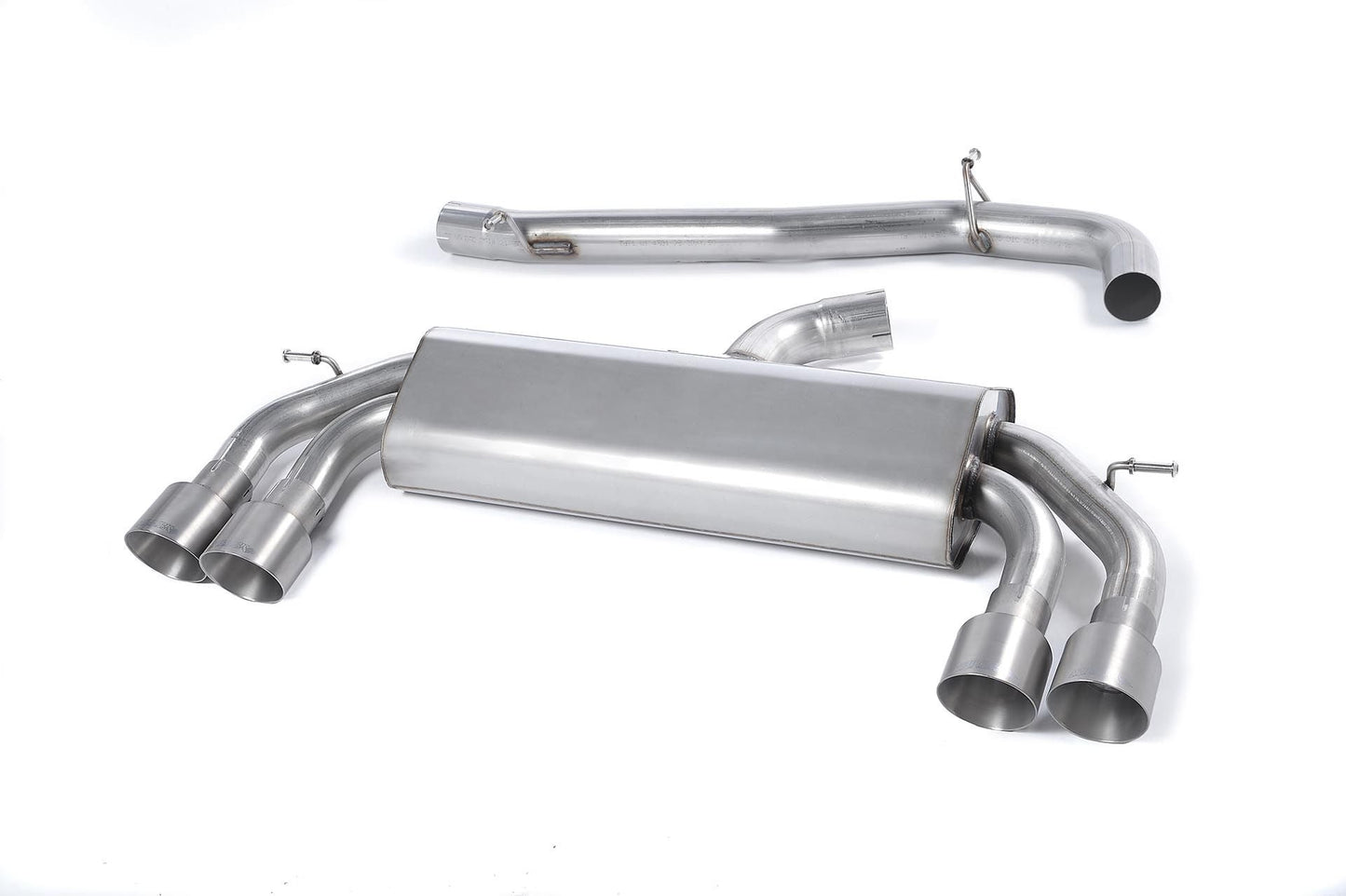 MillTek Audi 8V S3 Non-Resonated Non-Valved Cat-Back Exhaust (Quattro)