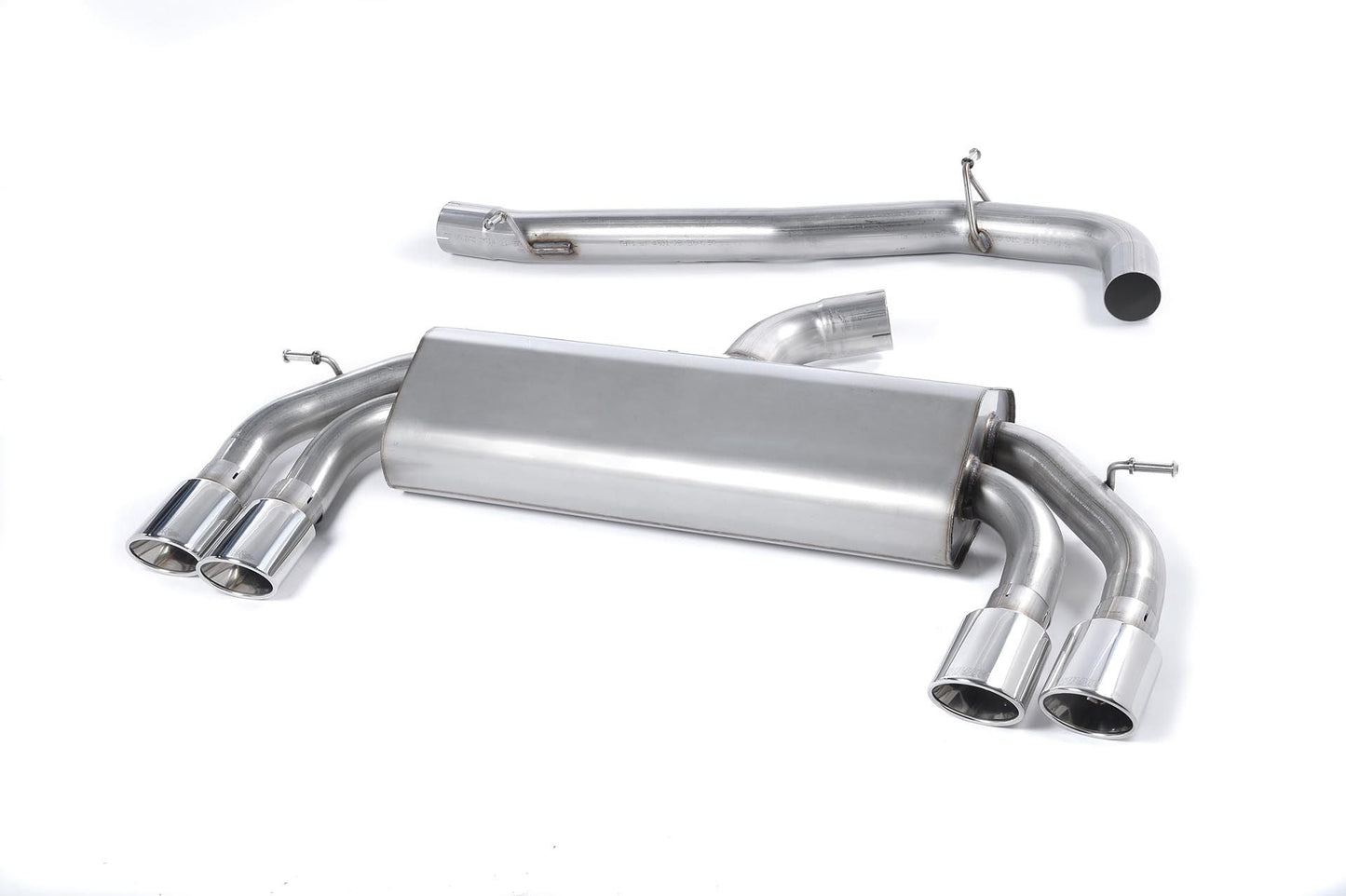 MillTek Audi 8V S3 Non-Resonated Non-Valved Cat-Back Exhaust (Quattro)