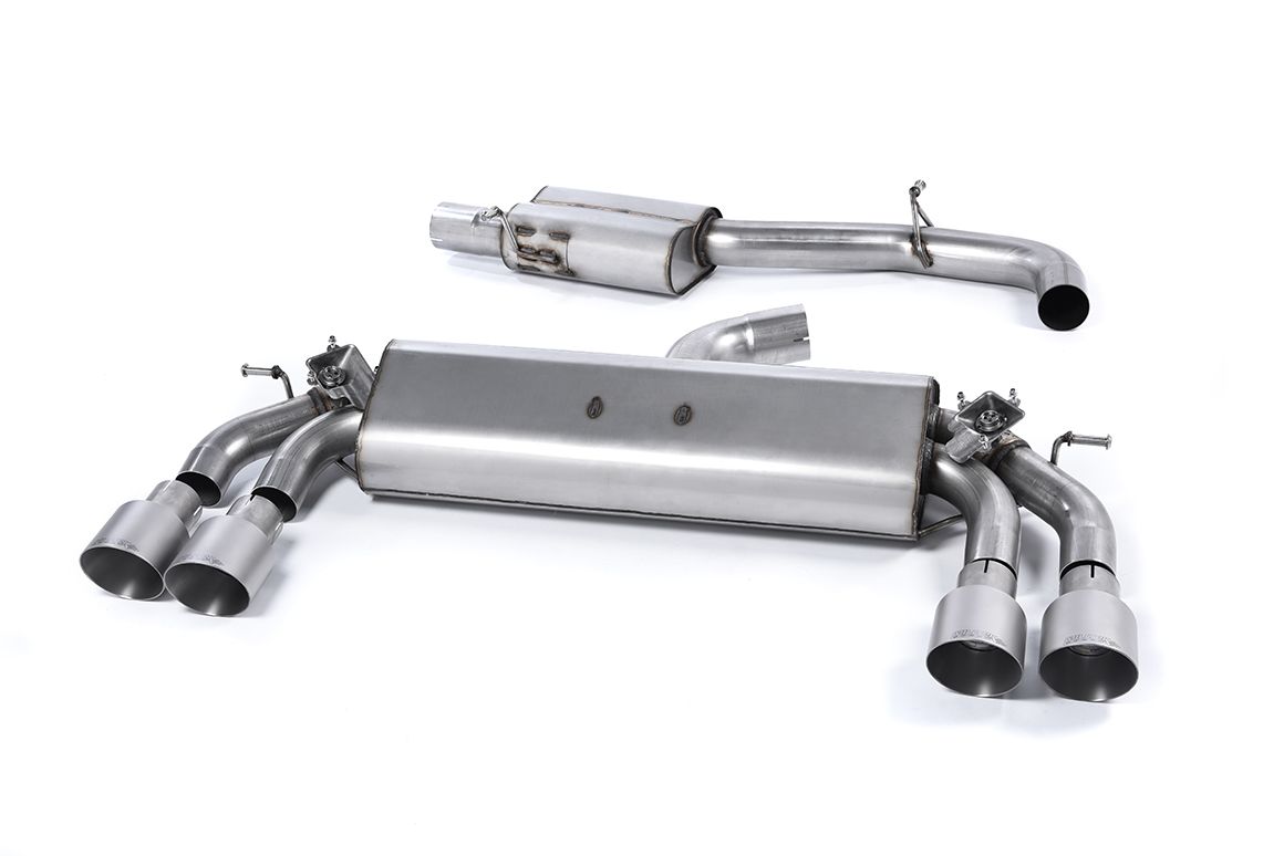 MillTek Audi 8V S3 Resonated Cat-Back Exhaust (Quattro)