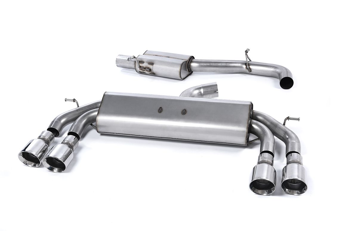 MillTek Audi 8V S3 Resonated Non-Valved Cat-Back Exhaust (Quattro)