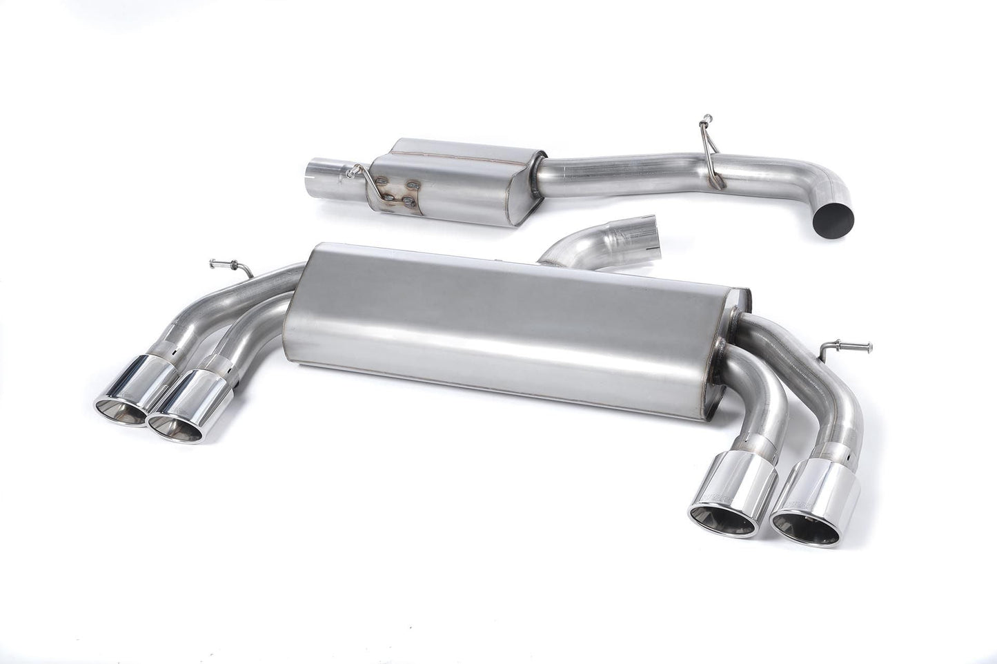 MillTek Audi 8V S3 Resonated Non-Valved Cat-Back Exhaust (Quattro)