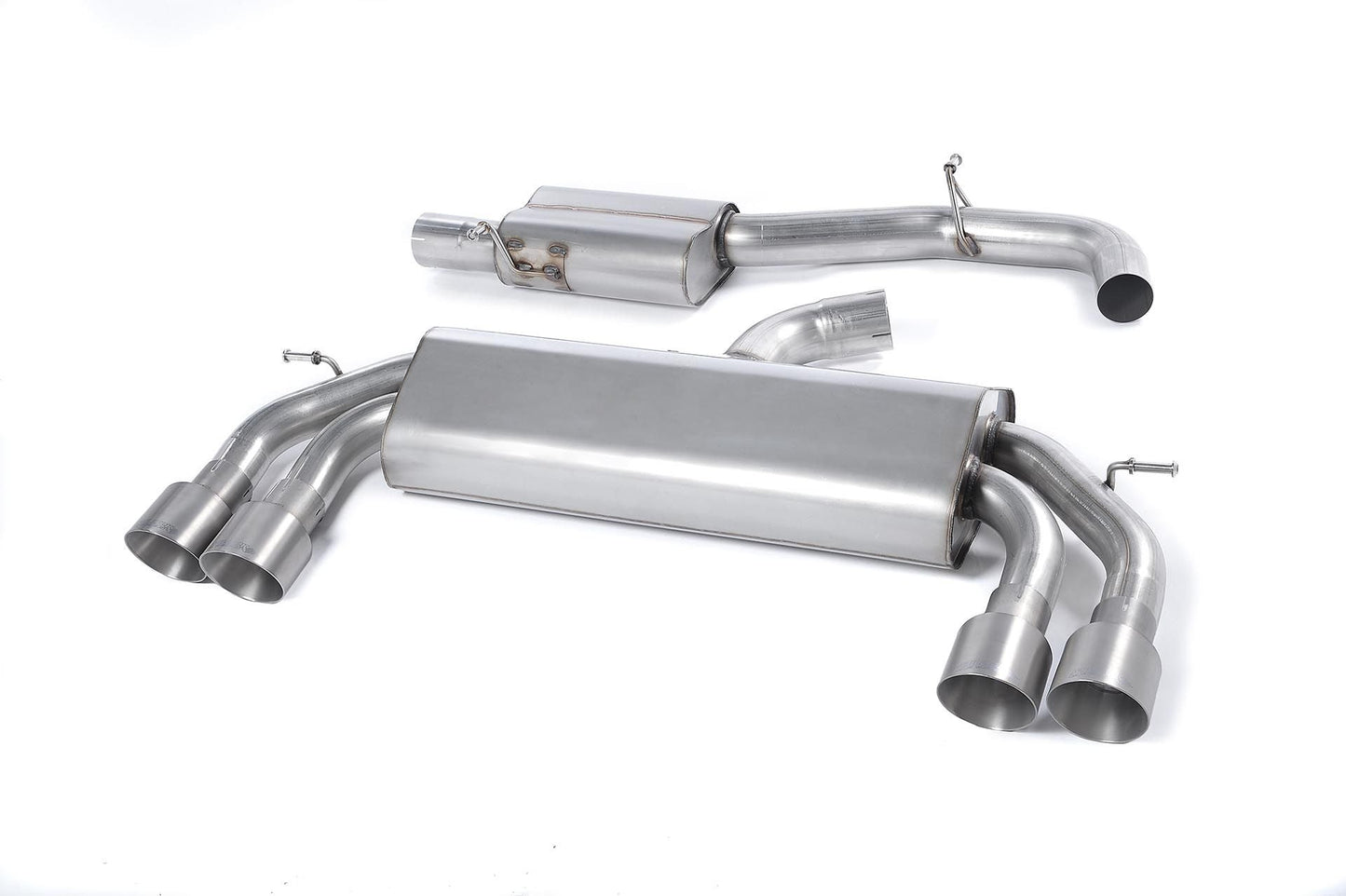 MillTek Audi 8V S3 Resonated Non-Valved Cat-Back Exhaust (Quattro)