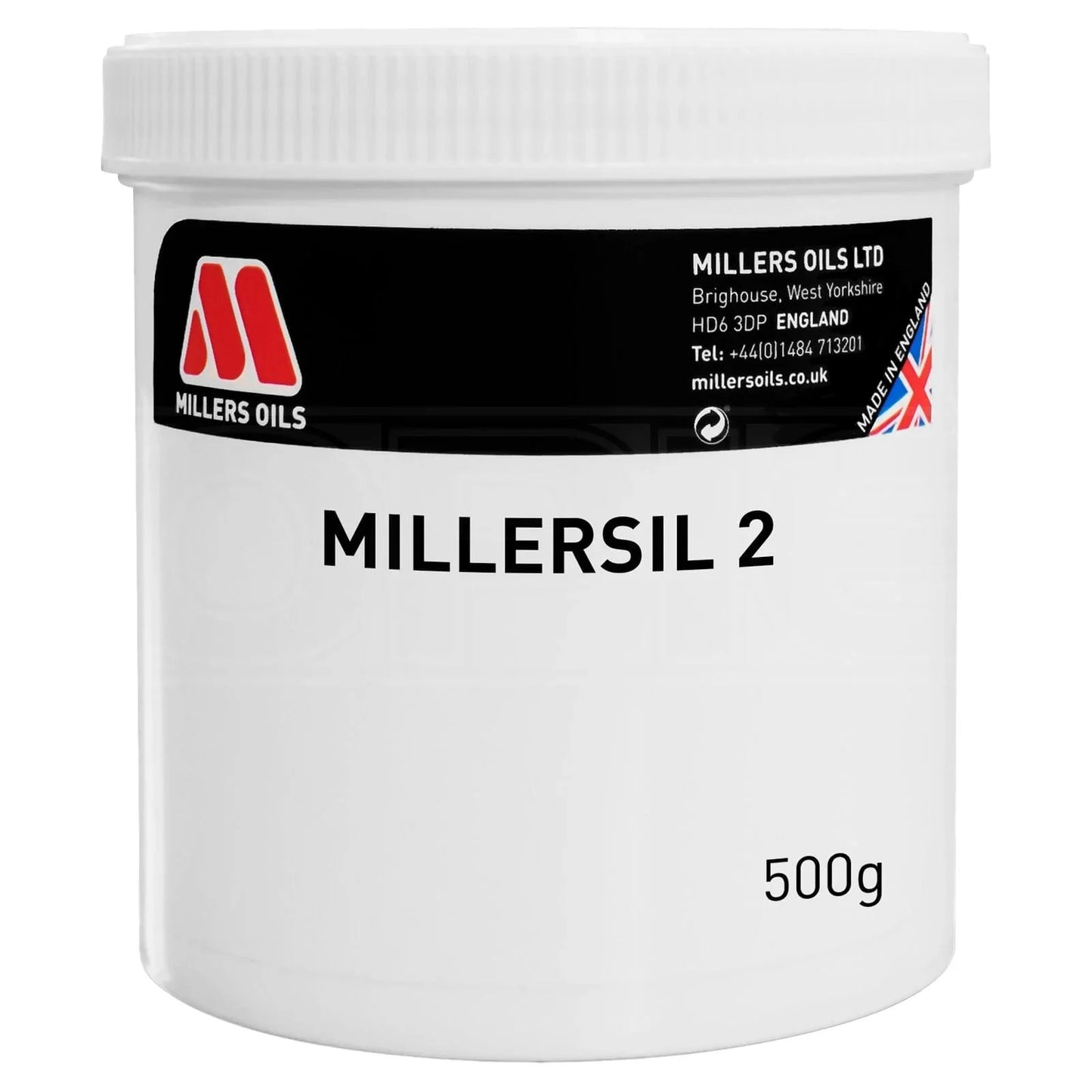 Millers Oils Millersil 2 Non-Melting Silicone Grease 500g - Duco Car Parts UK