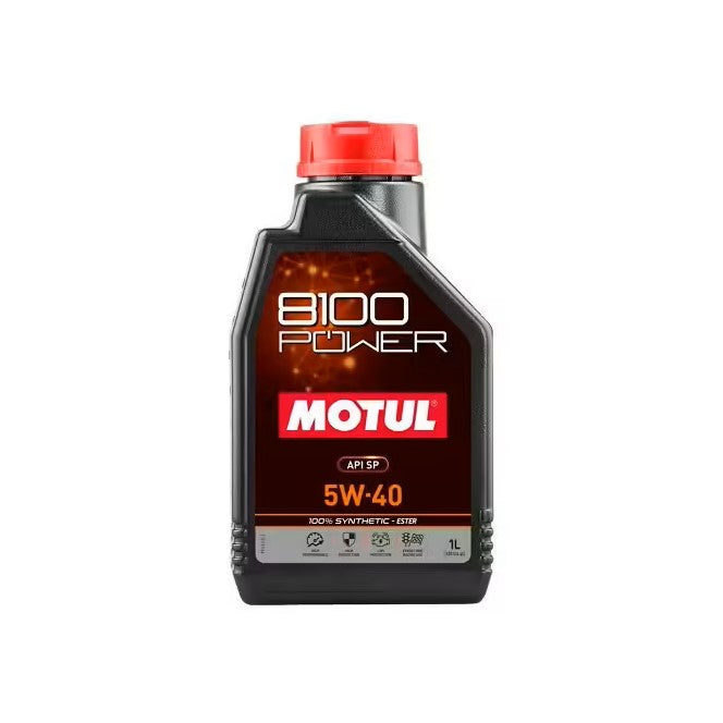 Motul 8100 Power 5w-40 Fully Synthetic Car Engine Oil 1l - Duco Car Parts UK