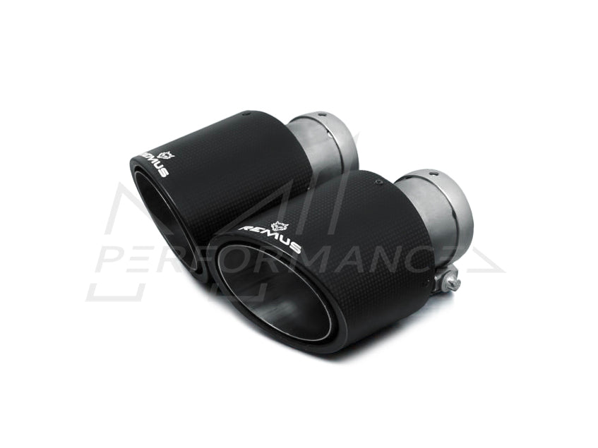 Remus BMW Mini F54 F60 Carbon with Titanium Insert & Chrome Tailpipes (Cooper S Clubman & JCW ALL4)