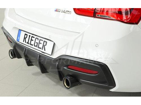 Rieger BMW 1 Series F20 F21 LCI Diffuser for Original Tailpipe Left & Right (Inc. M135i & M140i)