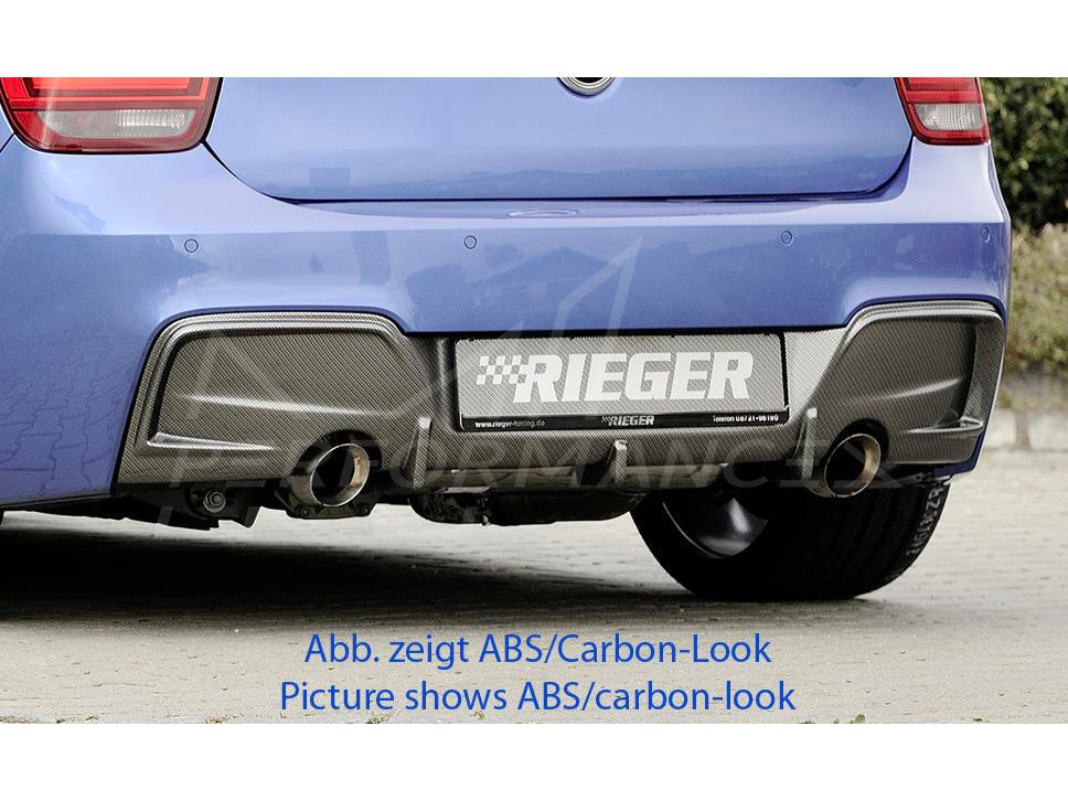 Rieger BMW 1 Series F20 F21 M135i PRE-LCI Diffuser - Carbon-Look