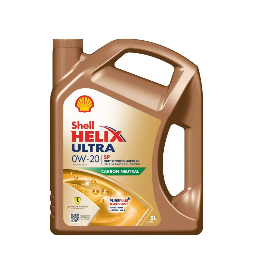 Shell Helix Ultra SP Pure Plus 0W-20 - 5ltr - Duco Car Parts UK