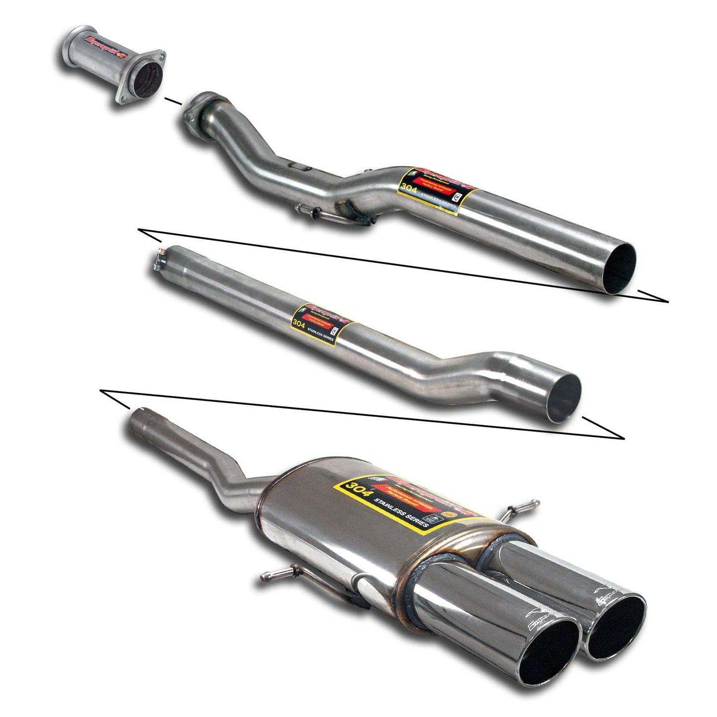 Supersprint MINI R56 Sport & Sound Pack Cat-Back Exhaust (Cooper S & JCW GP) - Duco Car Parts UK