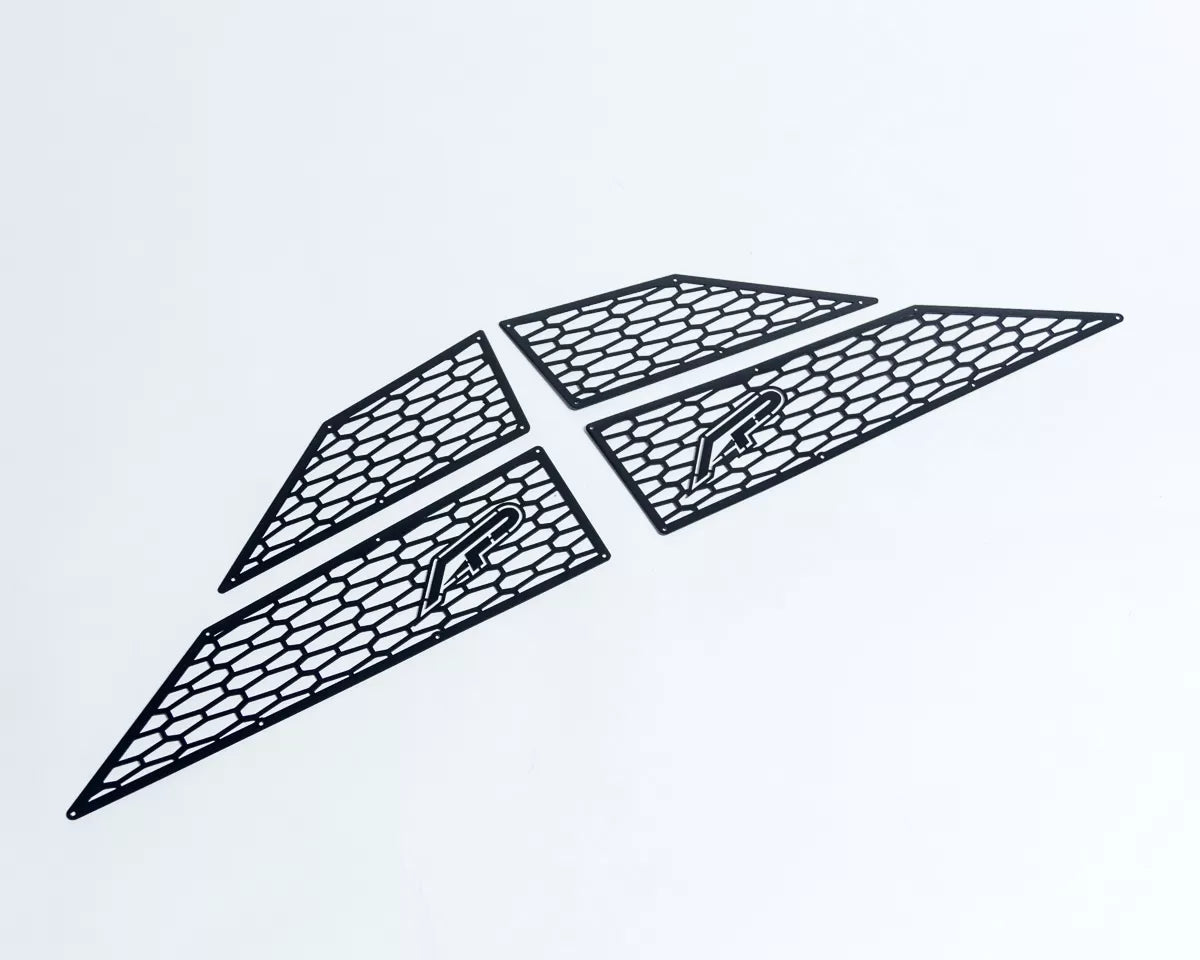 Agency Power AP-RZR-655-BLK Aluminum Side Vent Covers Black Polaris RZR XP Turbo 2017-2022 | Duco Car Parts UK Car Parts