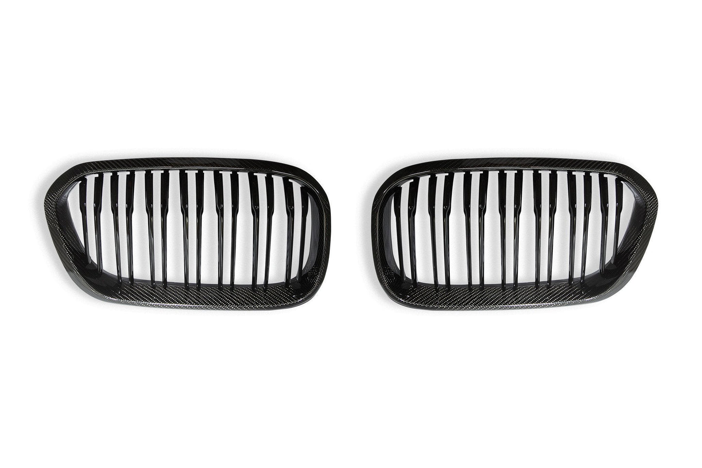 AUTOID BMW F20 F21 Carbon Fibre Double Slat Kidney Grilles (Inc. 114i, 116i, 118i & 125i) - Duco Car Parts UK