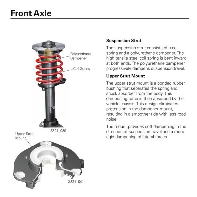 034Motorsport Strut Mount, Track Density, MkV & MkVI Volkswagen, 8J & 8P Audi - ML Performance