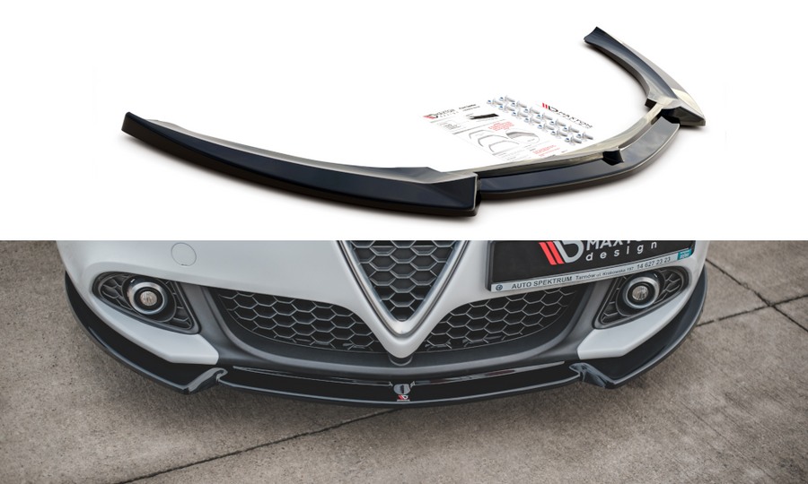 Maxton Design AL-GU-1F-FD2T Front Splitter V.2 Alfa Romeo Giulietta (Facelift) | Duco Car Parts UK Car Parts