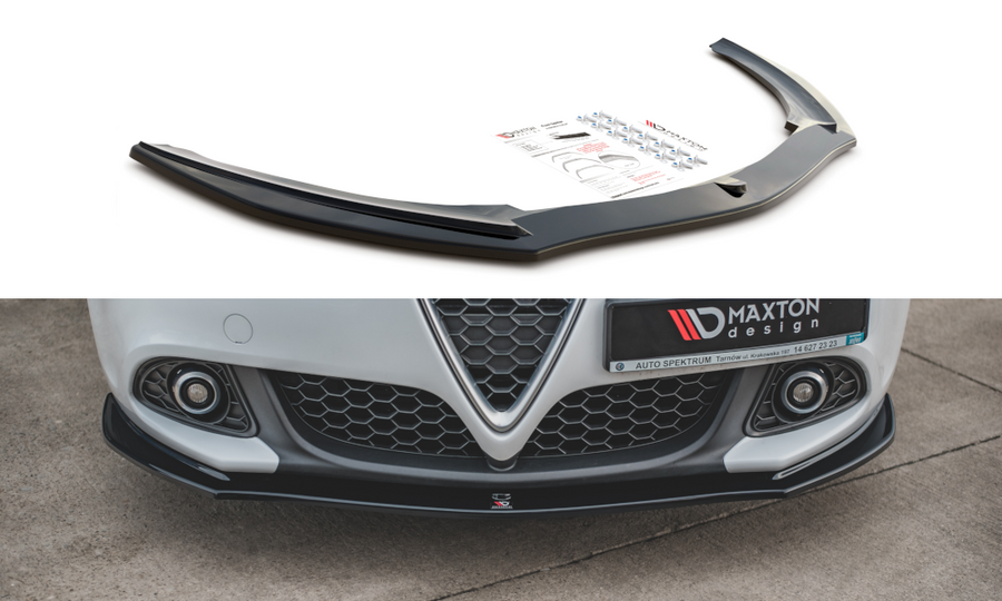 Maxton Design AL-GU-1F-FD1T Front Splitter V.1 Alfa Romeo Giulietta (Facelift) | Duco Car Parts UK Car Parts