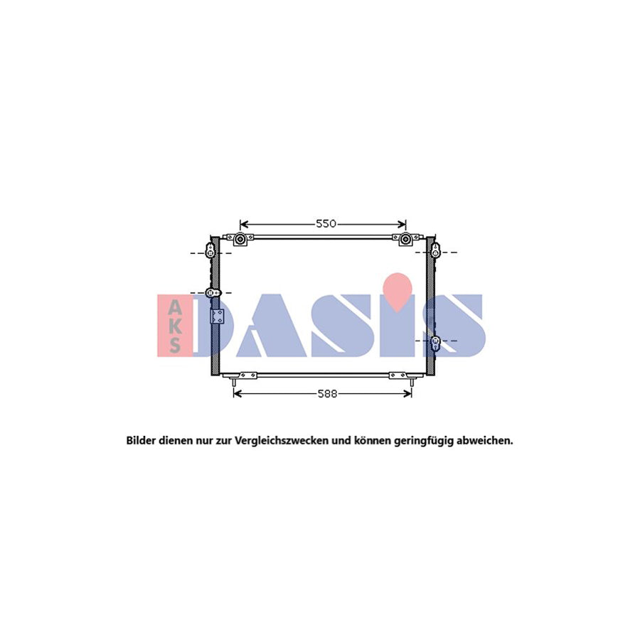 AKS Dasis 102014N Air Conditioning Condenser For Honda Legend | Duco Car Parts UK