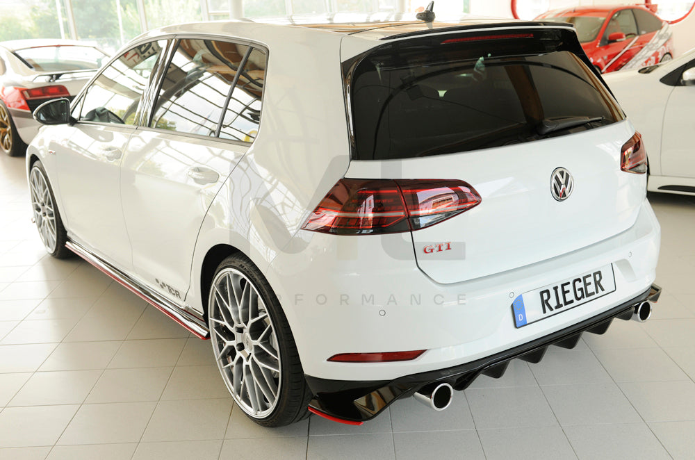Rieger 00059518 VW Mk7 Golf GTI-TCR Rear Side Splitter 9 | Duco Car Parts UK Car Parts