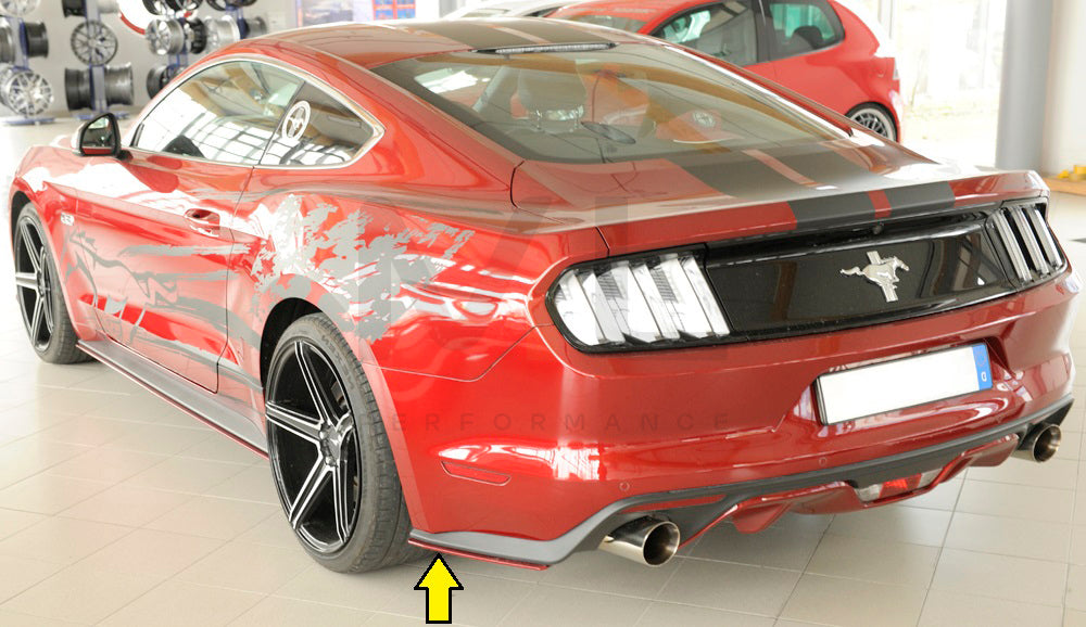 Rieger 00034253 Ford LAE Mustang 6 Rear Side Splitter 5 | Duco Car Parts UK Car Parts