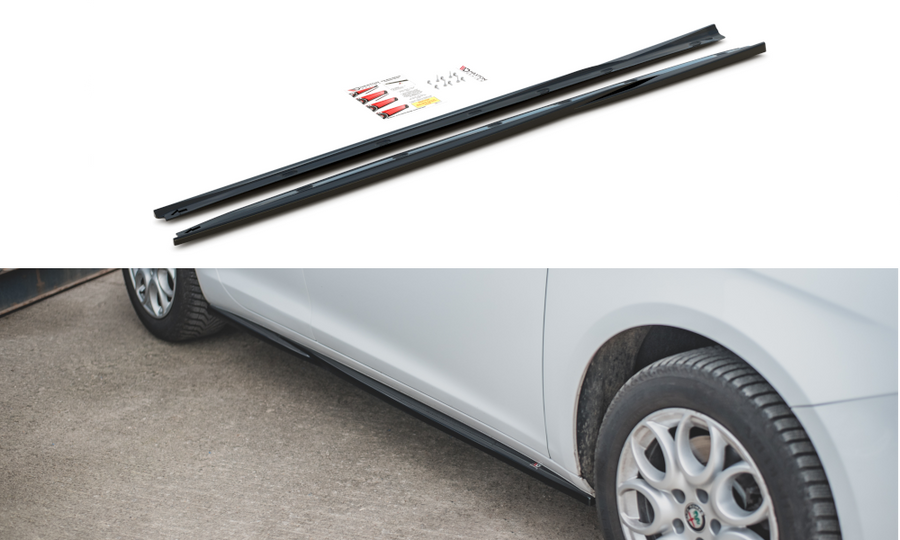 Maxton Design AL-GU-1F-SD1T Side Skirts Diffusers Alfa Romeo Giulietta (Facelift) | Duco Car Parts UK Car Parts