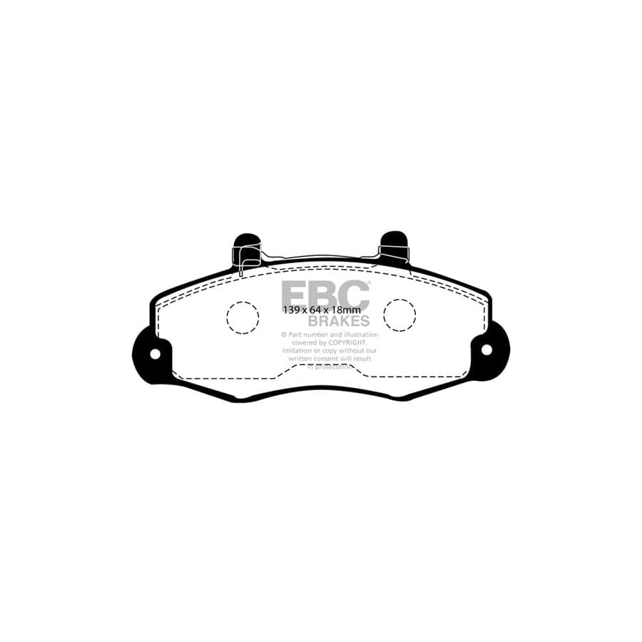 EBC PDKF804 Ford Transit Ultimax Front Brake Pad & Plain Disc Kit 2 | Duco Car Parts UK Car Parts