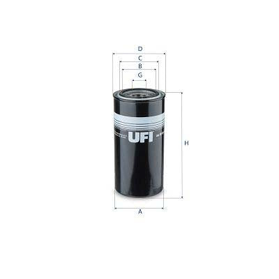 UFI 86.010.00 Filter, Operating Hydraulics
