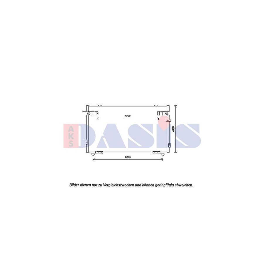 AKS Dasis 212086N Air Conditioning Condenser For Lexus Gs II (S16) | Duco Car Parts UK
