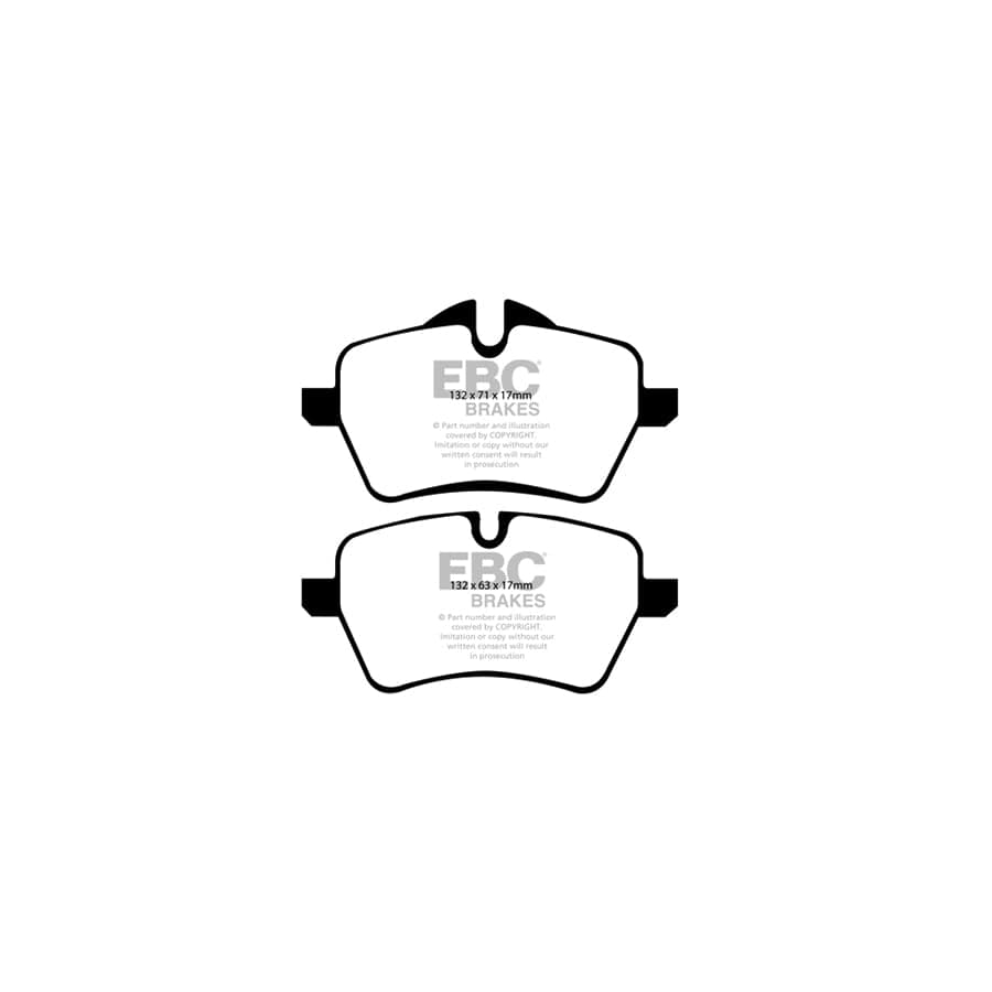 EBC PDKF1285 Mini R60 R61 Ultimax Front Brake Pad & Plain Disc Kit - TRW Caliper 2 | Duco Car Parts UK Car Parts