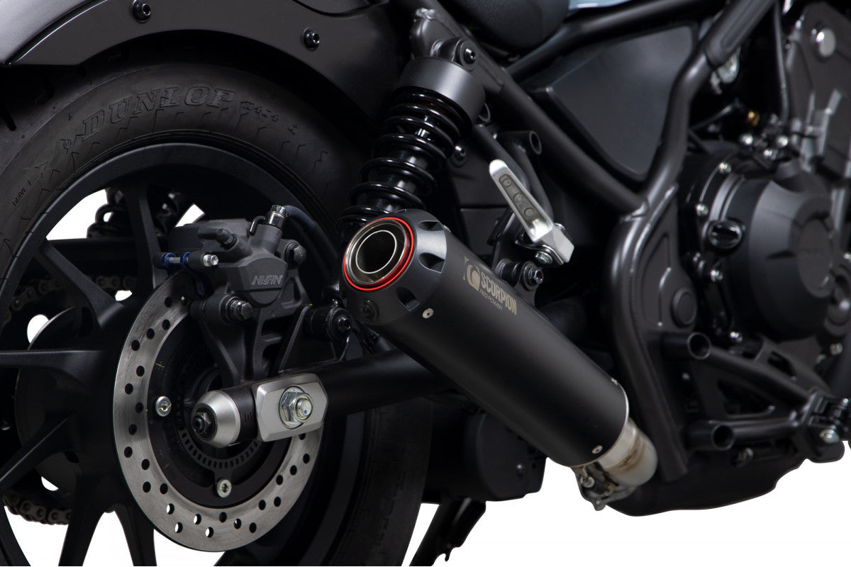 Scorpion PHA191BCER Honda CMX500 (Rebel) Red Power Slip-On - Black Ceramic Coated Sleeve | Duco Car Parts UK UK