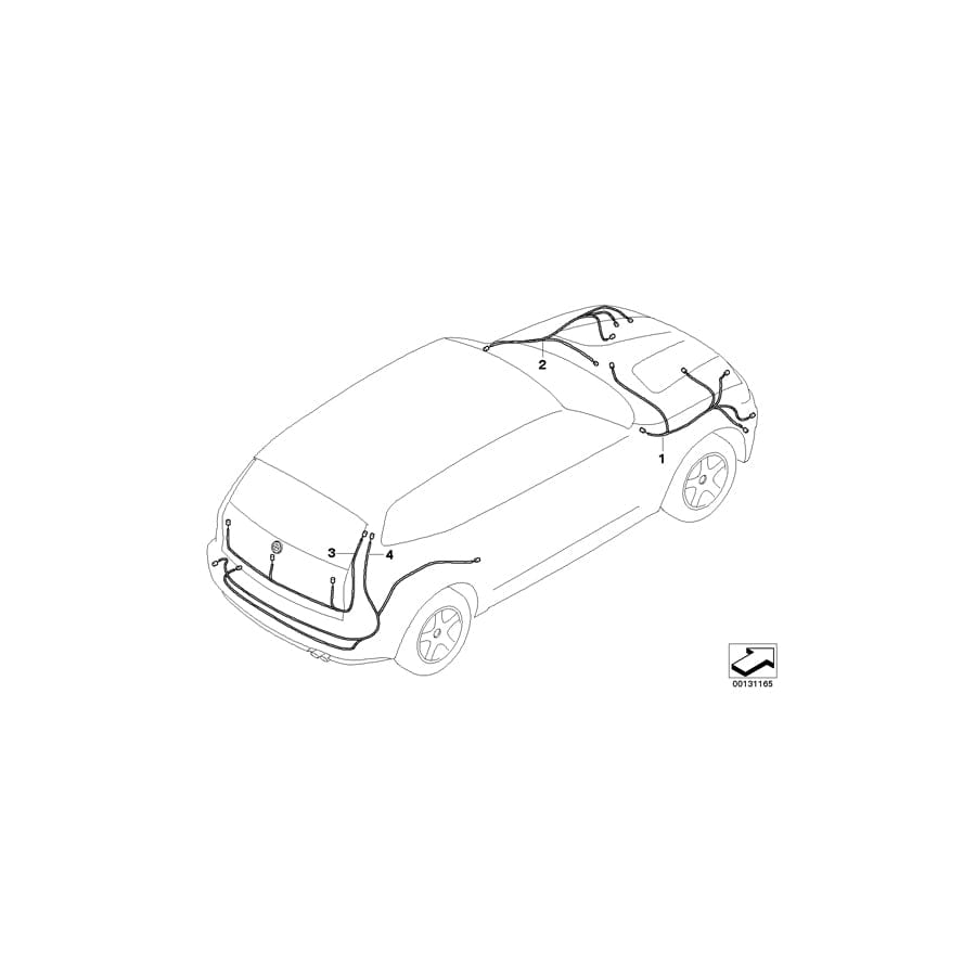 Genuine BMW 61113428607 E83 Front Right Repair Wiring Set (Inc. X3 3.0i, X3 2.5i & X3 2.0d) | Duco Car Parts UK Car Parts