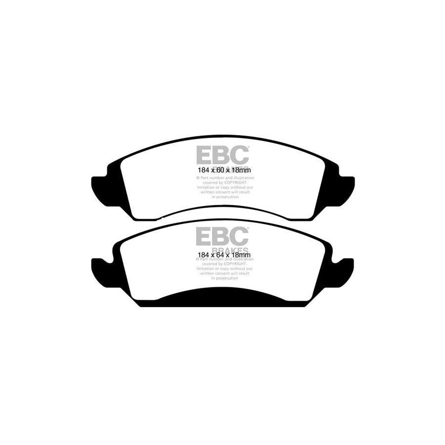 EBC DP61830 Cadillac Chevrolet Gmc Greenstuff Front Brake Pads 2 | Duco Car Parts UK Car Parts