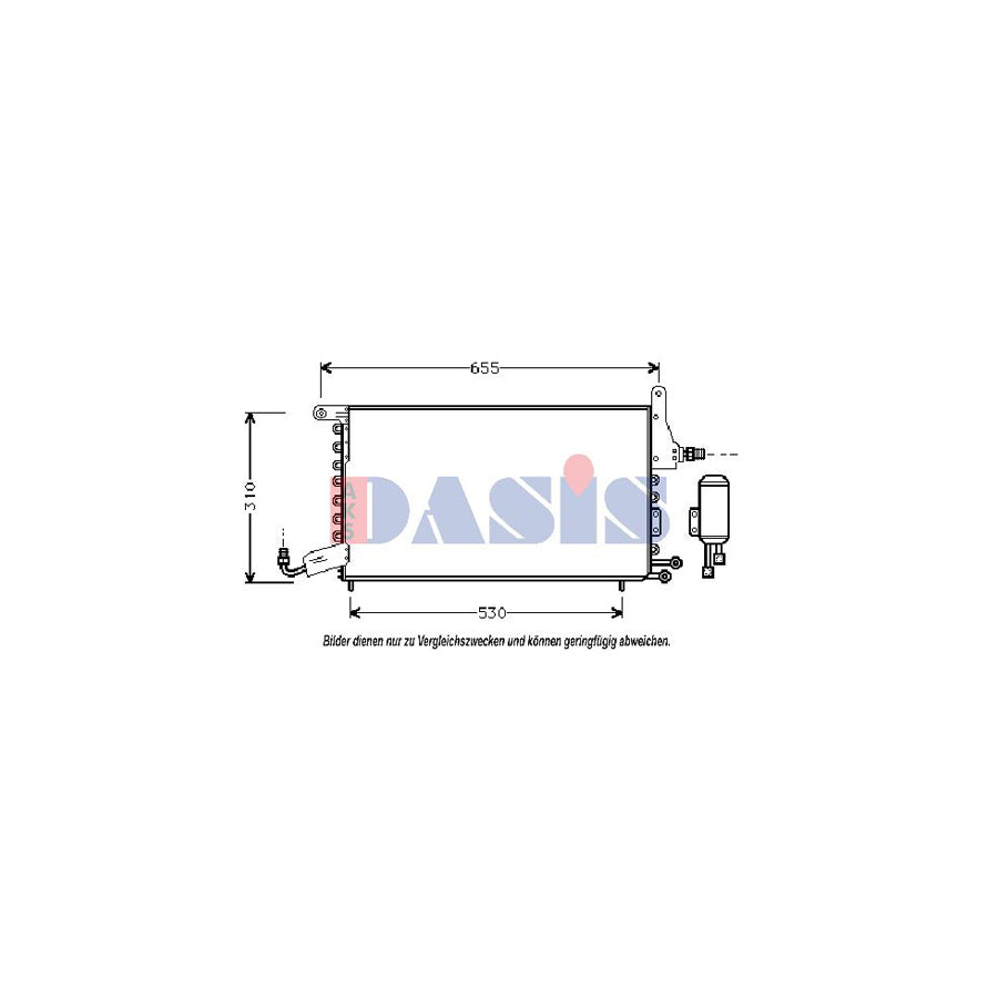 AKS Dasis 332060N Air Conditioning Condenser For Seat Toledo I Hatchback (1L) | Duco Car Parts UK