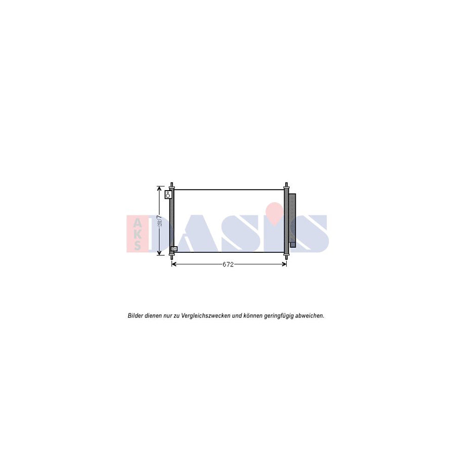 AKS Dasis 102035N Air Conditioning Condenser For Honda CIVic | Duco Car Parts UK