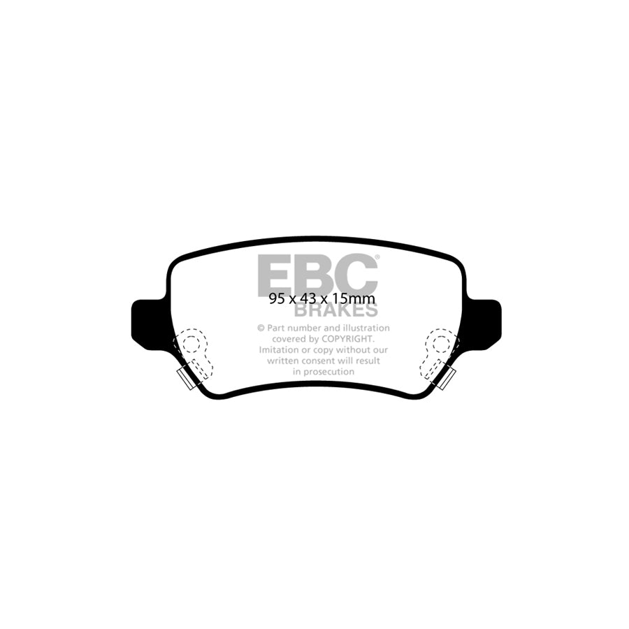 EBC PD13KR335 Opel Vauxhall Yellowstuff Rear Brake Pad & GD Disc Kit - Girling/TRW Caliper (Inc. Astra & Meriva) 2 | Duco Car Parts UK Car Parts