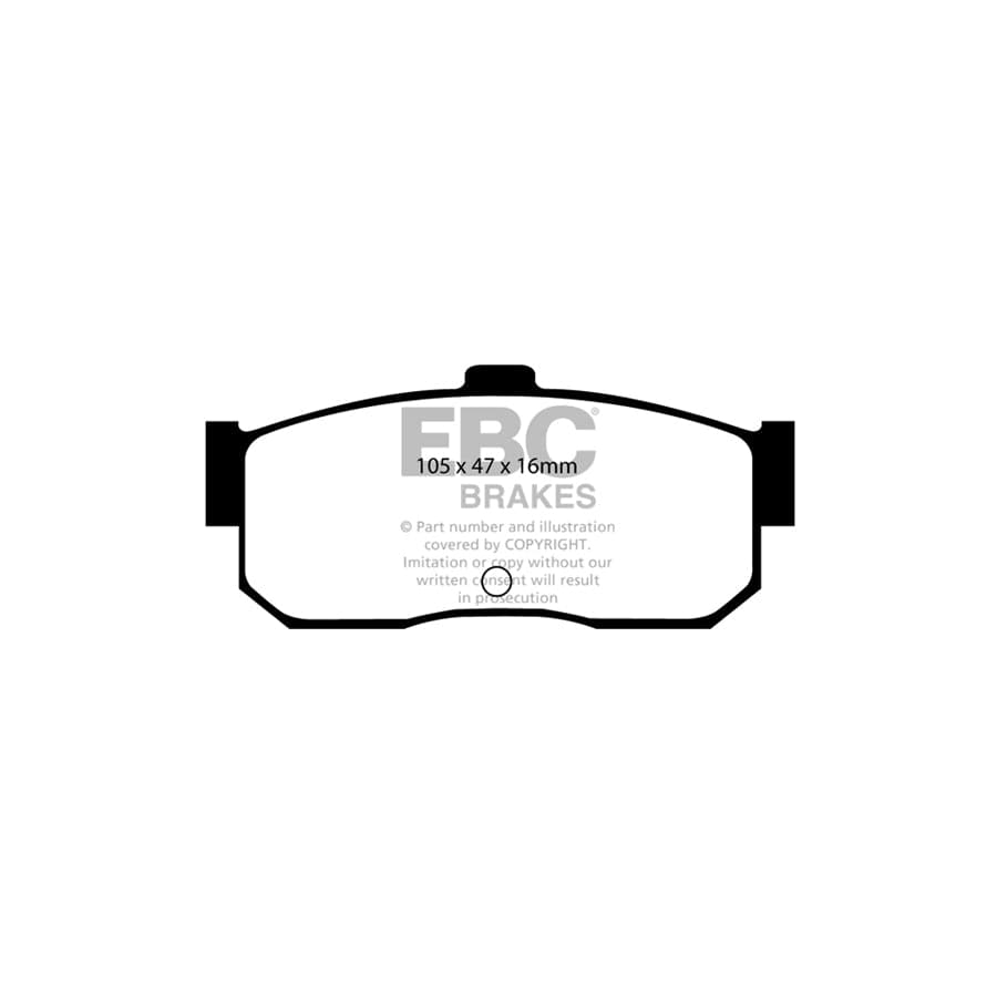 EBC PD03KR529 Nissan Yellowstuff Rear Brake Pad & Plain Disc Kit (Inc. Pulsar & Sunny) 2 | Duco Car Parts UK Car Parts