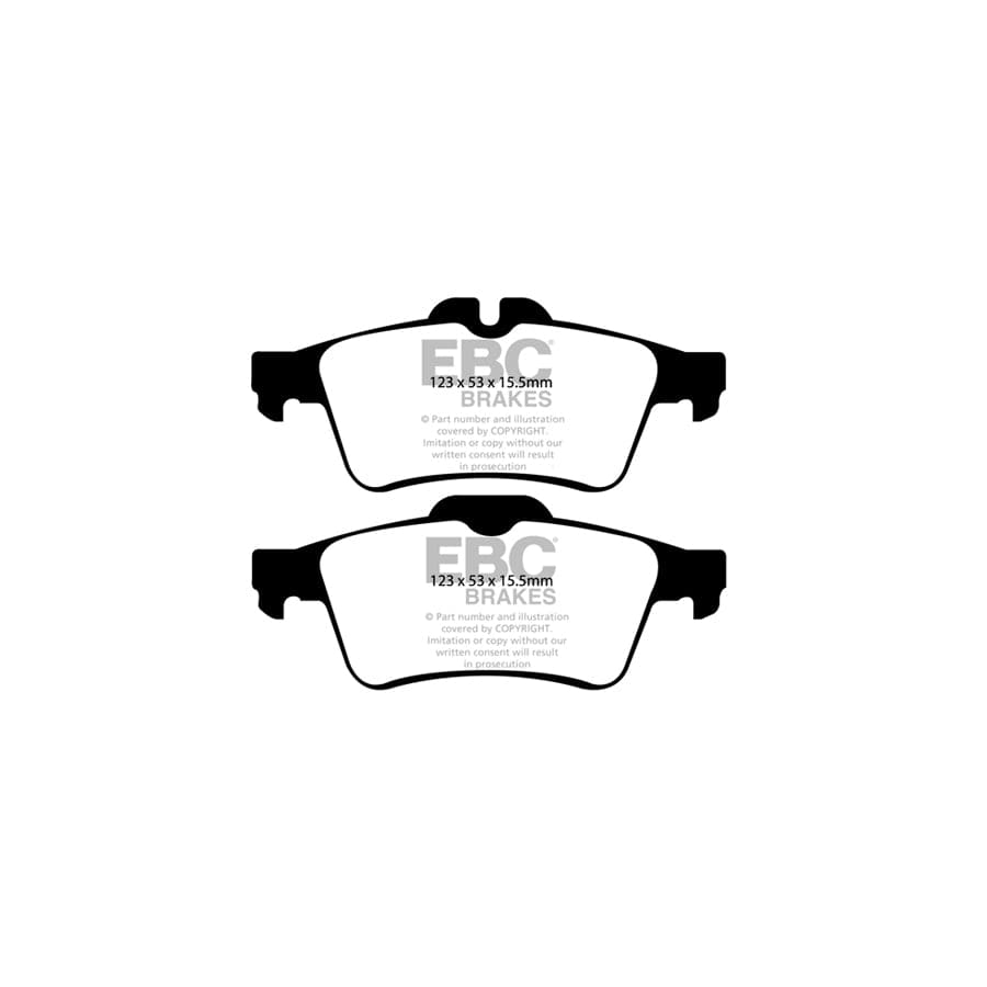 EBC PD02KR459 Cadillac Opel Saab Vauxhall Redstuff Rear Brake Pad & Plain Disc Kit - ATE Caliper (Inc. Signum & Vectra) 2 | Duco Car Parts UK Car Parts