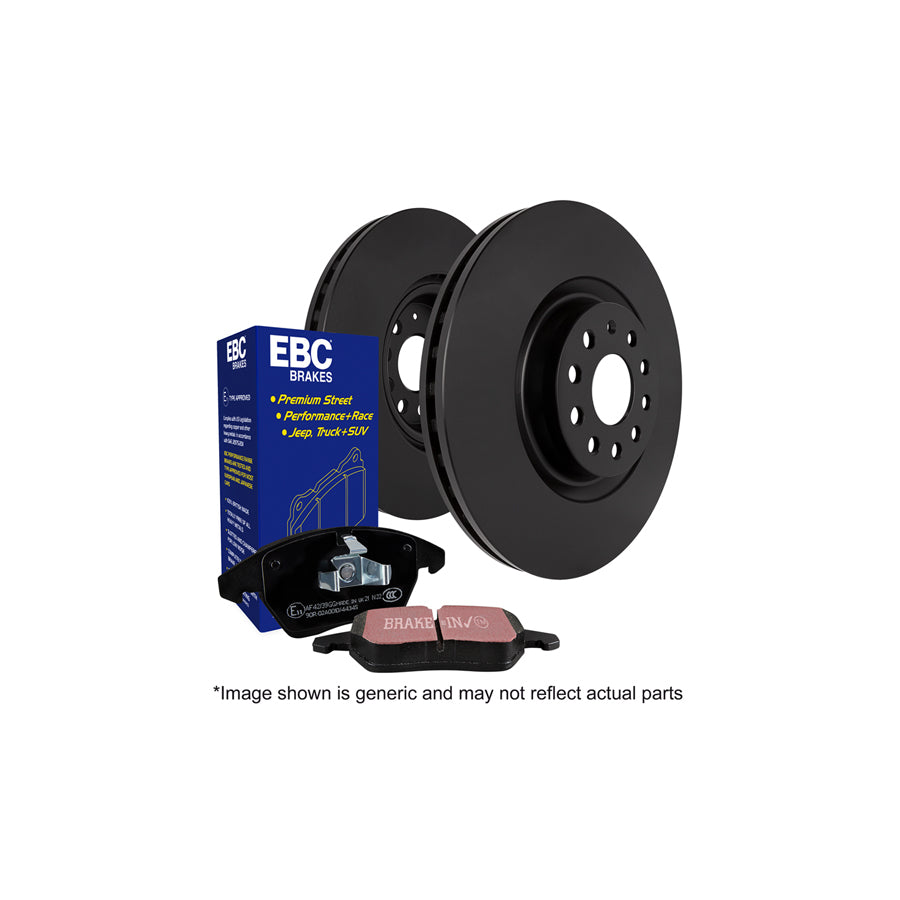 EBC PDKR1072 Kia Ultimax Rear Brake Pad & Plain Disc Kit (Inc. Cee'd JD & Pro-Cee'd JD) 1 | Duco Car Parts UK Car Parts