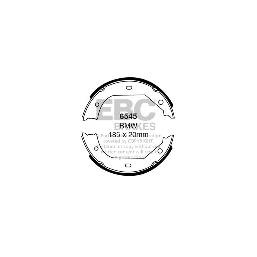 EBC 6545 BMW Rear Brake Shoes 1 | Duco Car Parts UK Car Parts
