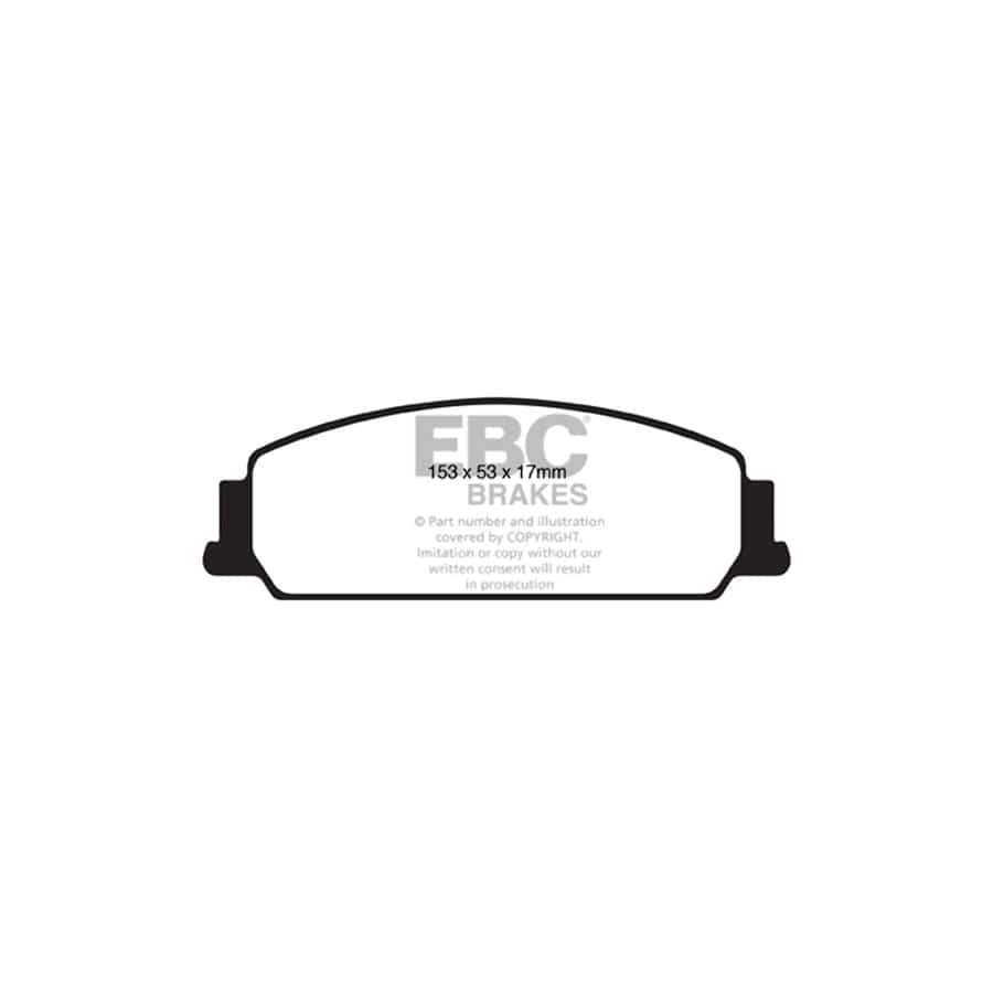 EBC PD02KF177 Chevrolet Holden Redstuff Front Brake Pad & Plain Disc Kit (Inc. Caprice, Lumina, Commodore) 2 | Duco Car Parts UK Car Parts