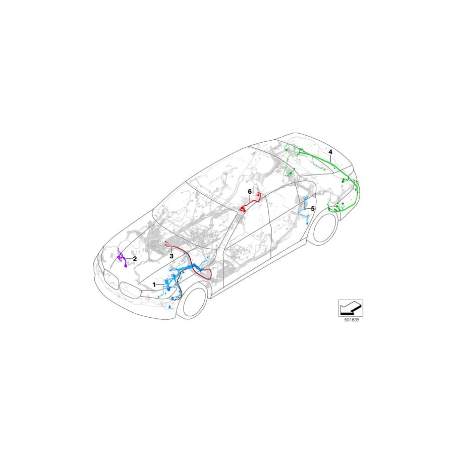 Genuine BMW 61127949824 G11 G30 G12 Rep.Wiring Harness, Delivery Unit (Inc. 750LiX 4.0, M550dX & 740e) | Duco Car Parts UK Car Parts